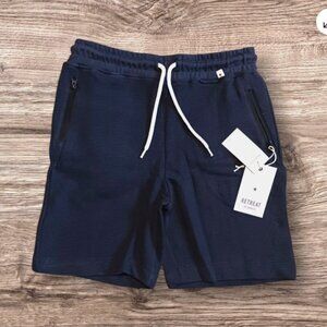 Retreat Los Angeles Boys Jogger Sweat Shorts Navy Blue Cotton Size M 10 / 12